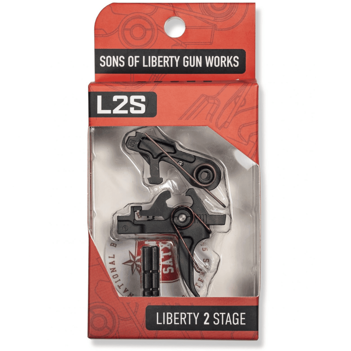 Sons Of Liberty Gun Works Liberty 2 Stage Fighting Trigger, Black DLC 4.50 lbs Draw Weight - L2S Sons Of Liberty Gun Works Liberty 2 Stage Fighting Trigger, Black DLC 4.50 lbs Draw Weight - L2S
