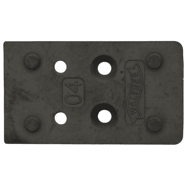 Walther PDP 2.0 Optics Plate, Black Steel (Leupold Deltapoint Pro) Fits Walther PDP 2.0 - 5136212 Walther PDP 2.0 Optics Plate, Black Steel (Leupold Deltapoint Pro) Fits Walther PDP 2.0 - 5136212