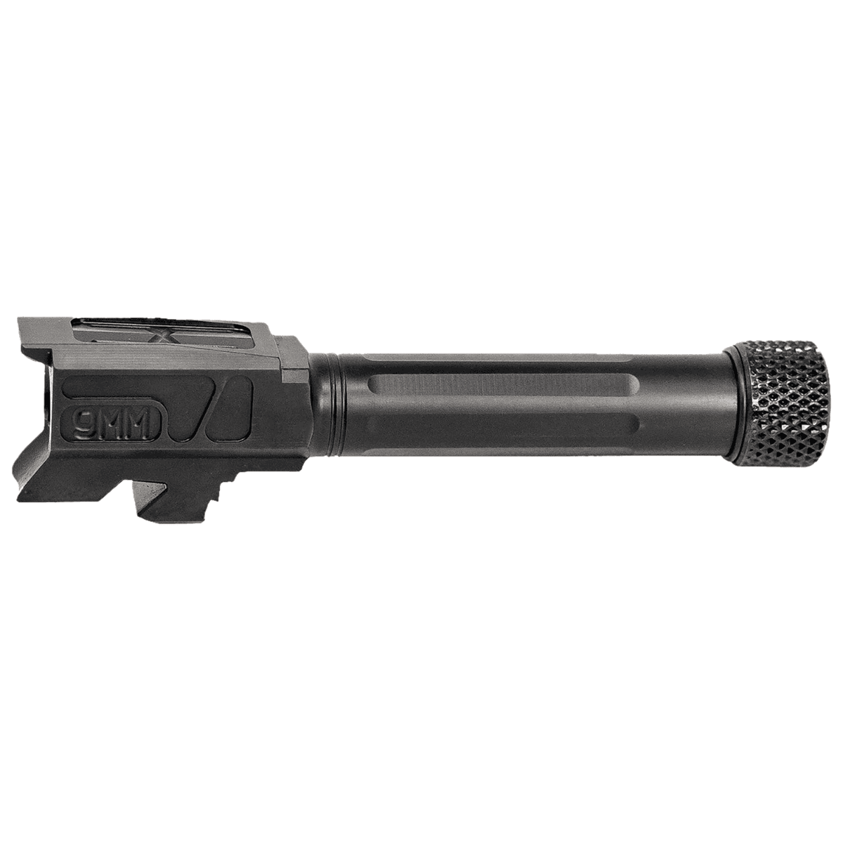 Faxon Firearms Match Series Barrel, Black Nitride 416R Stainless Steel Straight Fluted/Target Crown Barrel Compatible w/Glock 43/43X 9mm Luger - GB910N43SGQT Faxon Firearms Match Series Barrel, Black Nitride 416R Stainless Steel Straight Fluted/Target Crown Barrel Compatible w/Glock 43/43X 9mm Luger - GB910N43SGQT