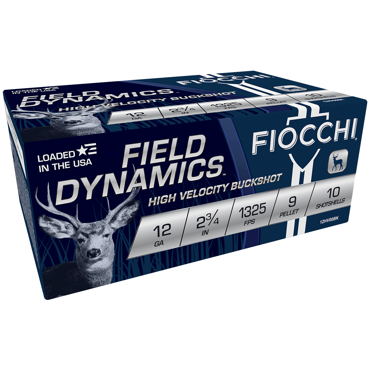 Fiocchi 12HV9P Field Dynamics 12 Gauge 2.75" 9 Pellets 00 Buck Shot 10 Per Box Fiocchi 12HV9P Field Dynamics 12 Gauge 2.75" 9 Pellets 00 Buck Shot 10 Per Box