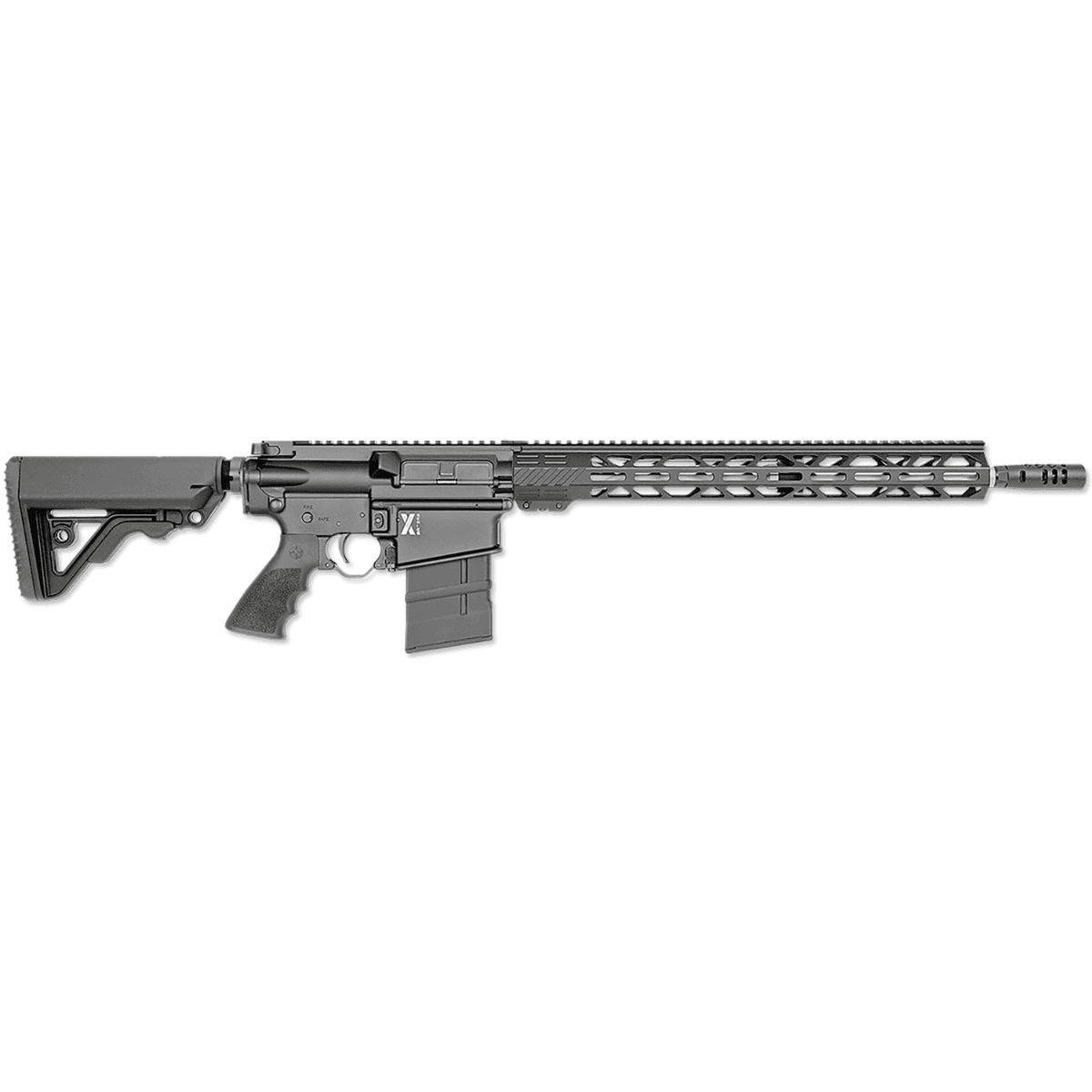 Rock River Arms X-1 LAR-8 Rifle, 18" Stainless Fluted Threaded Barrel Black Picatinny Rail Aluminum Receiver 17" M-LOK Handguard RRA 6 Position Operator Carbine Black Polymer Stock Black Hogue Rubber Grip RH 20+1rd 308 Win - X308A1751BV1 Rock River Arms X-1 LAR-8 Rifle, 18" Stainless Fluted Threaded Barrel Black Picatinny Rail Aluminum Receiver 17" M-LOK Handguard RRA 6 Position Operator Carbine Black Polymer Stock Black Hogue Rubber Grip RH 20+1rd 308 Win - X308A1751BV1