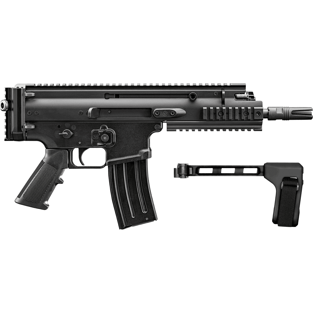 FN 38101886 SCAR 15P 300 Blackout 30+1 7.50" Black Pistol FN 38101886 SCAR 15P 300 Blackout 30+1 7.50" Black Pistol