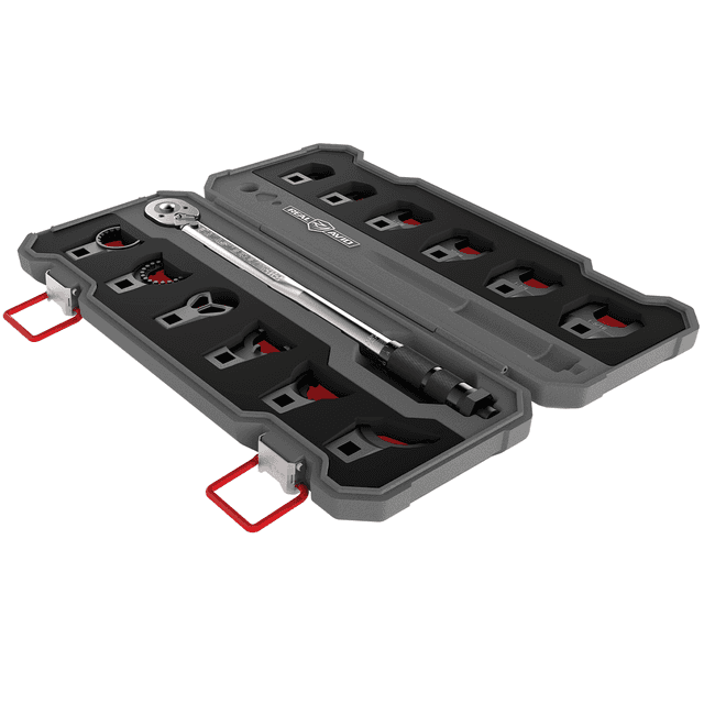 Real Avid AVMF13WS Master -Fit 13 Piece Crowfoot Wrench Set Gray/Red AR-Platform Heavy Duty Torque Wrench Handle 13-Pieces Real Avid AVMF13WS Master -Fit 13 Piece Crowfoot Wrench Set Gray/Red AR-Platform Heavy Duty Torque Wrench Handle 13-Pieces