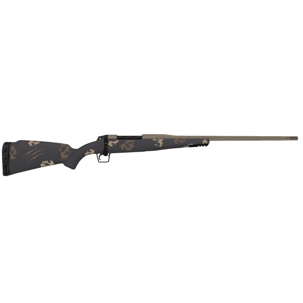 Fierce Firearms Twisted Rogue Rifle, 20" Smoked Bronze Cerakote Steel Threaded Barrel Drilled & Tapped Steel Receiver LR Negative Comb Sonora Ambush Camo Carbon Fiber Stock 7mm BC - TWROG7MMBC20BRS Fierce Firearms Twisted Rogue Rifle, 20" Smoked Bronze Cerakote Steel Threaded Barrel Drilled & Tapped Steel Receiver LR Negative Comb Sonora Ambush Camo Carbon Fiber Stock 7mm BC - TWROG7MMBC20BRS