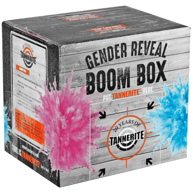 Tannerite Gender Reveal Boom Box 1 Pound Target, Blue Includes 10lbs Colored Powder 1 Target - GRKB Tannerite Gender Reveal Boom Box 1 Pound Target, Blue Includes 10lbs Colored Powder 1 Target - GRKB
