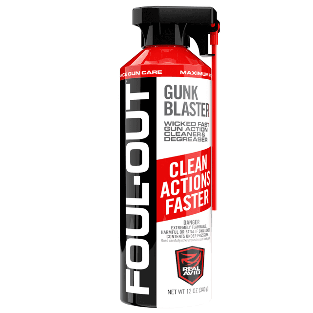 Real Avid Foul-Out Gun Blaster Cleaner/Degreaser, 12 oz Aerosol Against Carbon Fouling / Grease / Oil for Firearms - AVDCB12A Real Avid Foul-Out Gun Blaster Cleaner/Degreaser, 12 oz Aerosol Against Carbon Fouling / Grease / Oil for Firearms - AVDCB12A