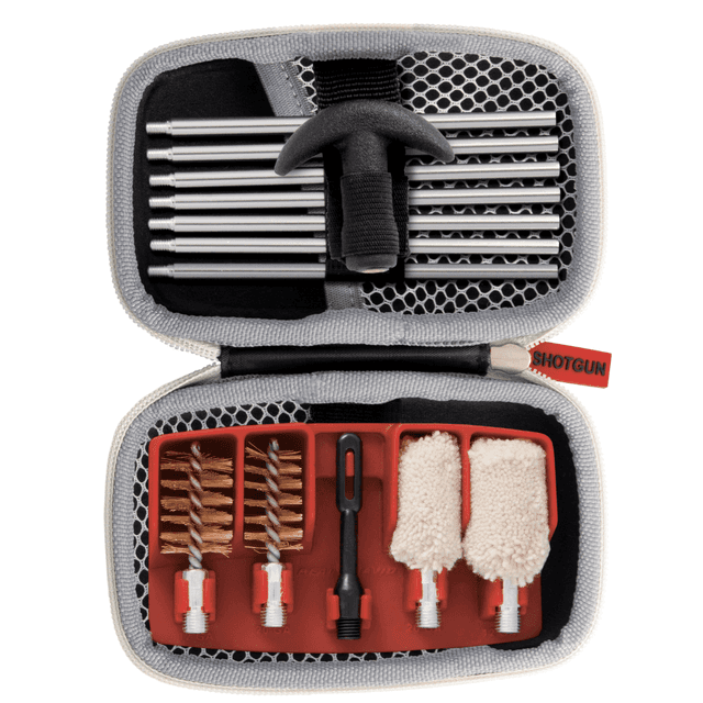 Real Avid Gun Boss Cleaning Kit, Black Weather Resistant Nylon Case 14 Pieces 12 Gauge & 20 Gauge Shotgun - AVGCK310S Real Avid Gun Boss Cleaning Kit, Black Weather Resistant Nylon Case 14 Pieces 12 Gauge & 20 Gauge Shotgun - AVGCK310S