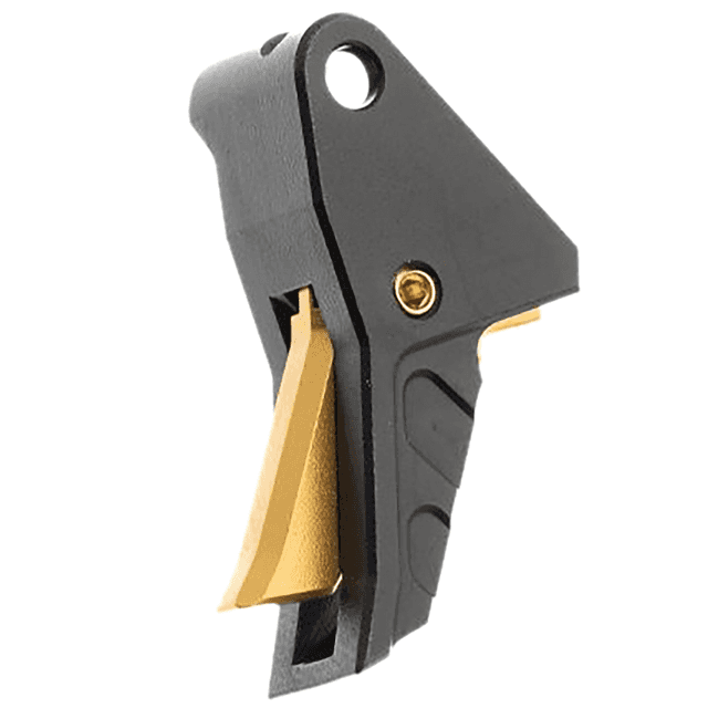 Tyrant CNC I.T.T.S Trigger, Black/Gold Aluminum Fits Springfield Echelon - TDECHETRIGBLK/GOLD Tyrant CNC I.T.T.S Trigger, Black/Gold Aluminum Fits Springfield Echelon - TDECHETRIGBLK/GOLD