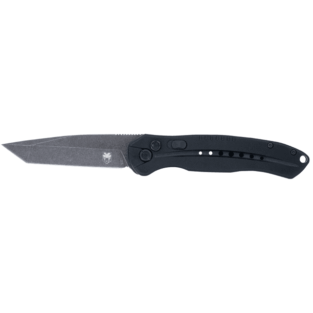 CobraTec Knives Diablo Knife, Automatic 3.50" Folding Plain Black Stonewashed D2 Steel Blade 4.75" Black G10 Handle - BLKDIABLOTNS CobraTec Knives Diablo Knife, Automatic 3.50" Folding Plain Black Stonewashed D2 Steel Blade 4.75" Black G10 Handle - BLKDIABLOTNS