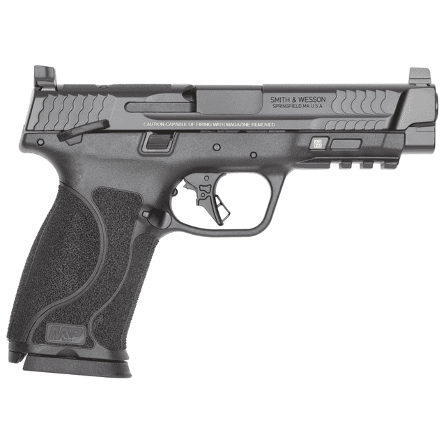Smith & Wesson M&P M2.0 Pistol, 4.60" Black Armornite Steel Barrel Black Armornite Optic Ready/Serrated Stainless Steel Slide Black Polymer Frame w/Picatinny Rail Interchangeable Grip Inserts Grip Full Size Frame 10+1rd 10mm Auto - 14091 Smith & Wesson M&P M2.0 Pistol, 4.60" Black Armornite Steel Barrel Black Armornite Optic Ready/Serrated Stainless Steel Slide Black Polymer Frame w/Picatinny Rail Interchangeable Grip Inserts Grip Full Size Frame 10+1rd 10mm Auto - 14091