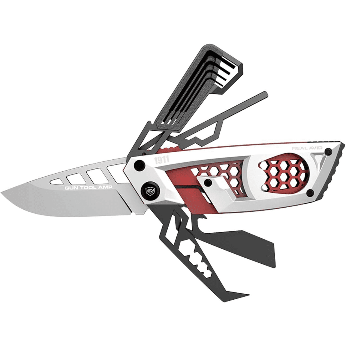 Real Avid Gun Tool Amp-1911 Multi-Tool, Black Oxide Stainless Steel Folding Handgun - AVGTAMP1911 Real Avid Gun Tool Amp-1911 Multi-Tool, Black Oxide Stainless Steel Folding Handgun - AVGTAMP1911