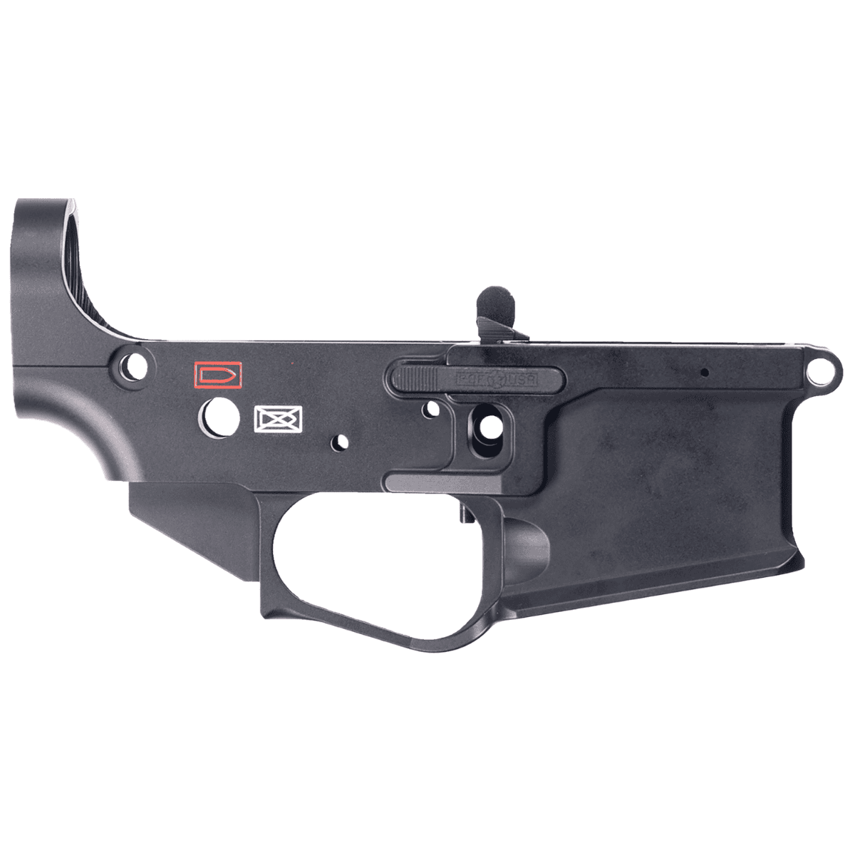 Patriot Ordnance Factory P-415 Gen4 Stripped Lower Receiver, Black Billet Machined from 7075-T6 Aluminum Full Ambidextrous Controls Multi Caliber - 00626 Patriot Ordnance Factory P-415 Gen4 Stripped Lower Receiver, Black Billet Machined from 7075-T6 Aluminum Full Ambidextrous Controls Multi Caliber - 00626