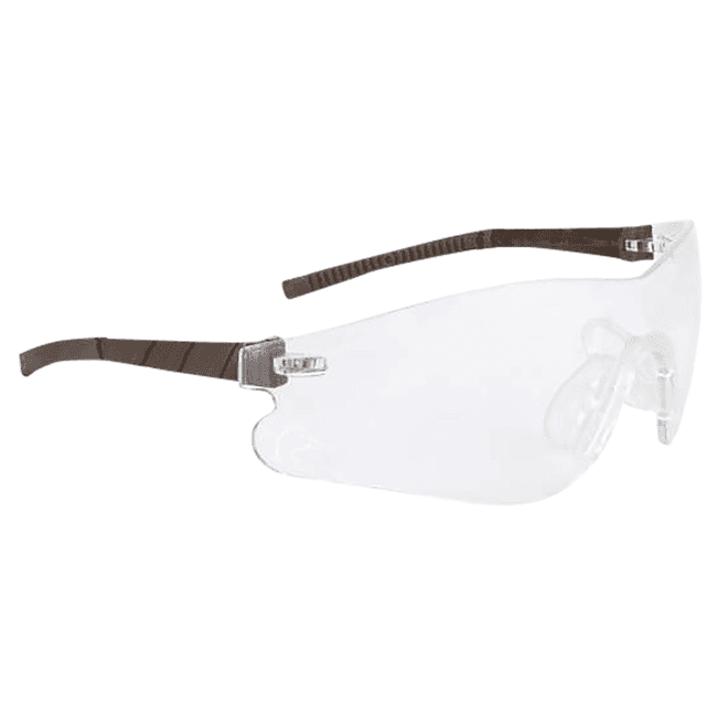 Radians Safety Glasses, Youth Clear Lens Brown Half Frame - DUY13010C Radians Safety Glasses, Youth Clear Lens Brown Half Frame - DUY13010C