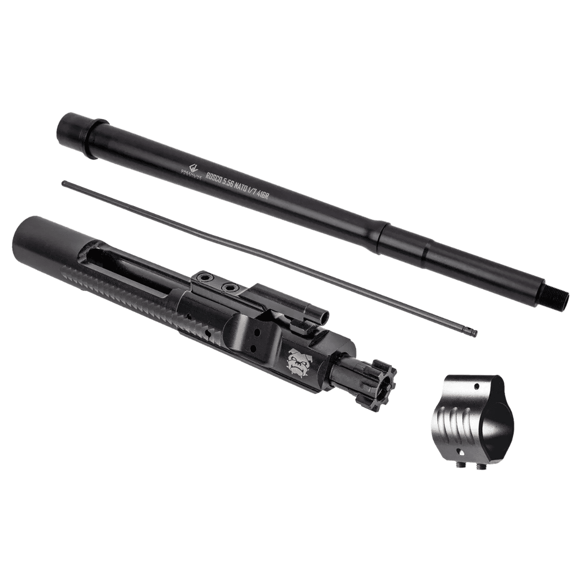 Rosco Manufacturing K9 Sauce Pack, 13.95" 416R Stainless Steel Barrel Bloodline BCG Bloodline Gas Block (Non-Adjustable) Mid Length Gas Tube - SP-K9-1395-556-BCG-GTM Rosco Manufacturing K9 Sauce Pack, 13.95" 416R Stainless Steel Barrel Bloodline BCG Bloodline Gas Block (Non-Adjustable) Mid Length Gas Tube - SP-K9-1395-556-BCG-GTM