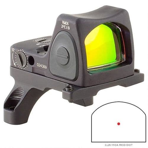 Trijicon RMR Type 2 Adjustable LED Reflex Sight 3.25 MOA Red Dot Reticle 1 MOA Adjustment CR2032 Battery RM35 ACOG Mount Aluminum Black Trijicon RMR Type 2 Adjustable LED Reflex Sight 3.25 MOA Red Dot Reticle 1 MOA Adjustment CR2032 Battery RM35 ACOG Mount Aluminum Black