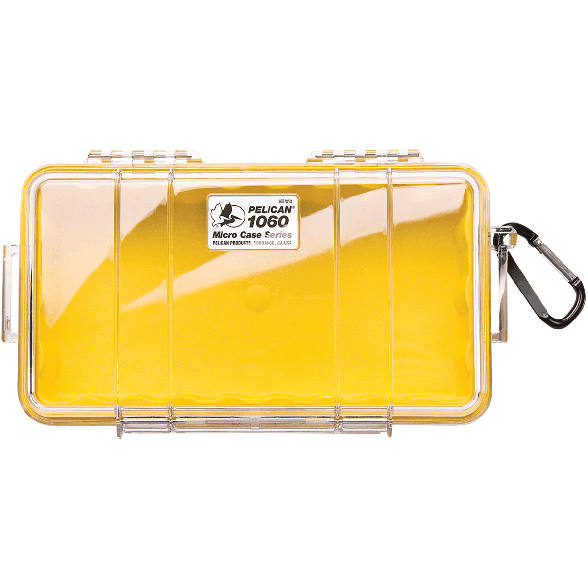 Pelican Micro Case, Yellow/Clear Polycarbonate 9.88" Long Crush/ Dust Proof / Watertight Foam Padding 8.25" x 4.25" x 2.25" Interior Dimensions - 1060027100 Pelican Micro Case, Yellow/Clear Polycarbonate 9.88" Long Crush/ Dust Proof / Watertight Foam Padding 8.25" x 4.25" x 2.25" Interior Dimensions - 1060027100