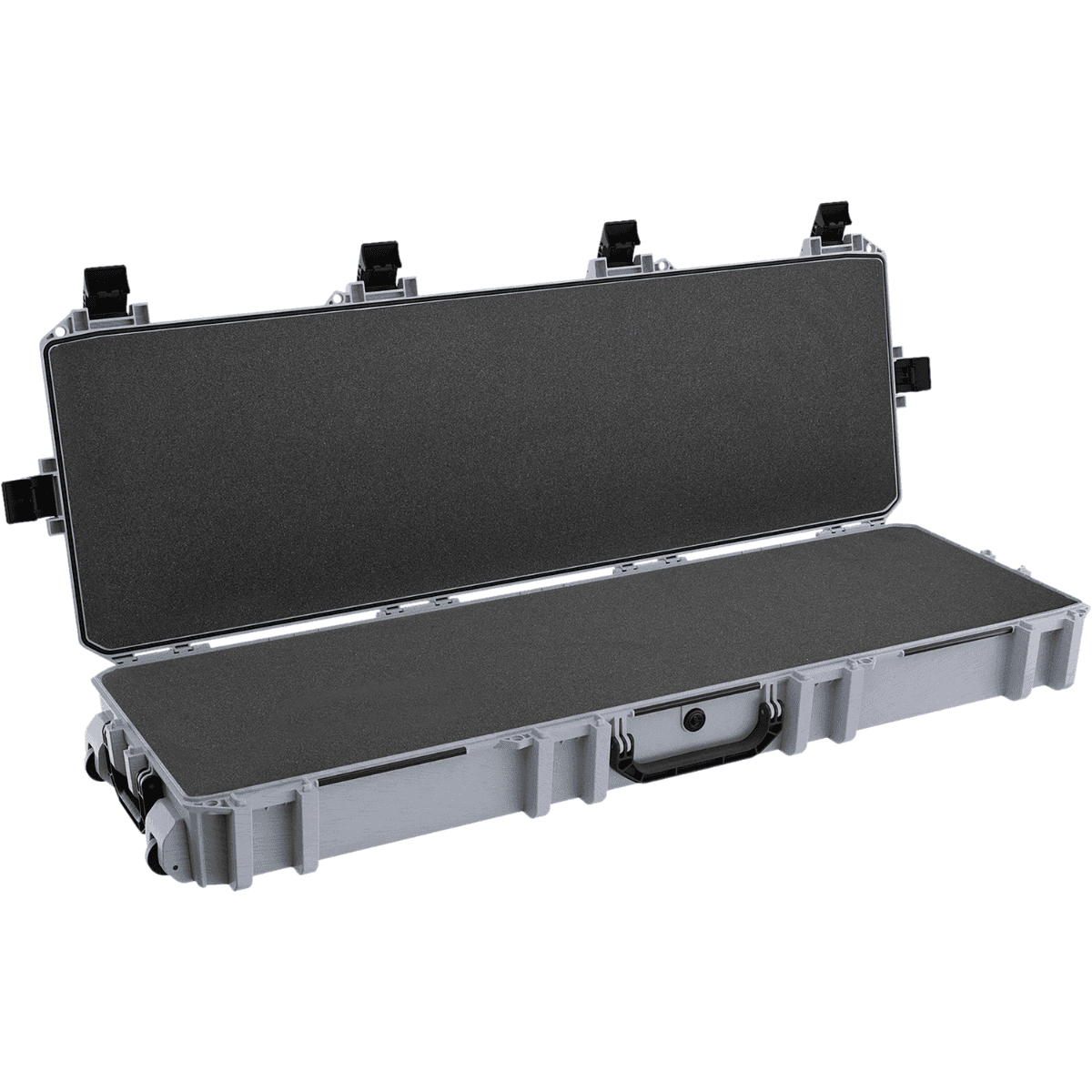 Pelican Vault Double Rifle Case, 53" Gray Polyethylene Foam Padding Weather Resistant - VCV8000000GRY Pelican Vault Double Rifle Case, 53" Gray Polyethylene Foam Padding Weather Resistant - VCV8000000GRY