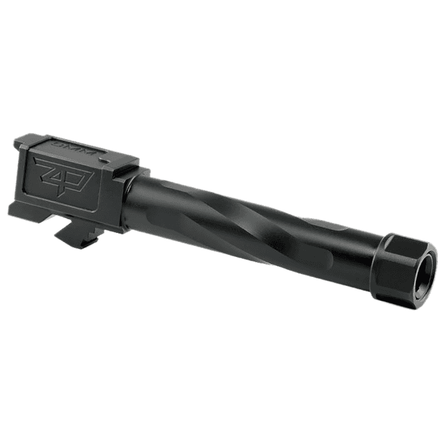 Zaffiri Precision Match Grade Barrel, 4.60" Black 416R Stainless Steel 1/2"x28 Thread 1:10" Twist 9mm Fits Glock 19 Gen 1-5 - ZP.19BTBN Zaffiri Precision Match Grade Barrel, 4.60" Black 416R Stainless Steel 1/2"x28 Thread 1:10" Twist 9mm Fits Glock 19 Gen 1-5 - ZP.19BTBN