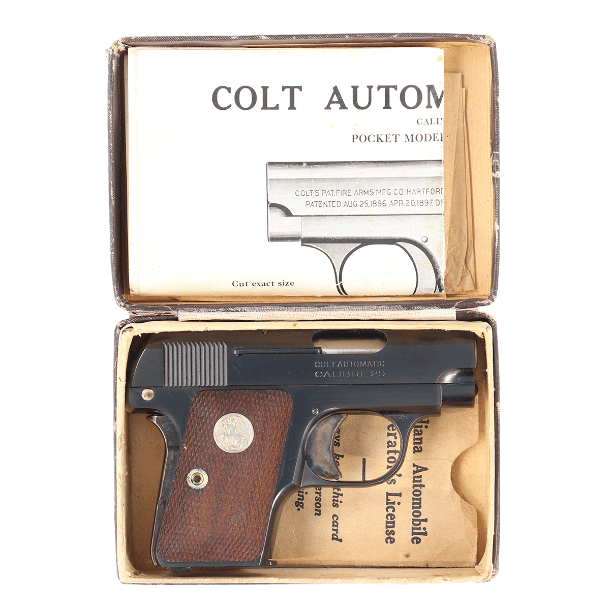 Colt 1908 automatic Mfg.1927 .25 auto (8050 Produced in 1927) Colt 1908 automatic Mfg.1927 .25 auto (8050 Produced in 1927)