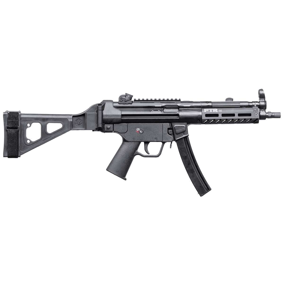 PTR 9CT BR 9mm Luger 30+1 8.86" Black Nitride 3-Lug Threaded Barrel, M-LOK Handguard, Black Parkerized Aluminum Picatinny Rail Receiver, SB Tactical Brace PTR 9CT BR 9mm Luger 30+1 8.86" Black Nitride 3-Lug Threaded Barrel, M-LOK Handguard, Black Parkerized Aluminum Picatinny Rail Receiver, SB Tactical Brace