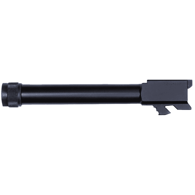Glock Threaded Barrel w/ Thread Protector, Black Steel 4.94" Length 1/2"x28 RH 9mm Fits Glock 17 Gen5 - 47697 Glock Threaded Barrel w/ Thread Protector, Black Steel 4.94" Length 1/2"x28 RH 9mm Fits Glock 17 Gen5 - 47697