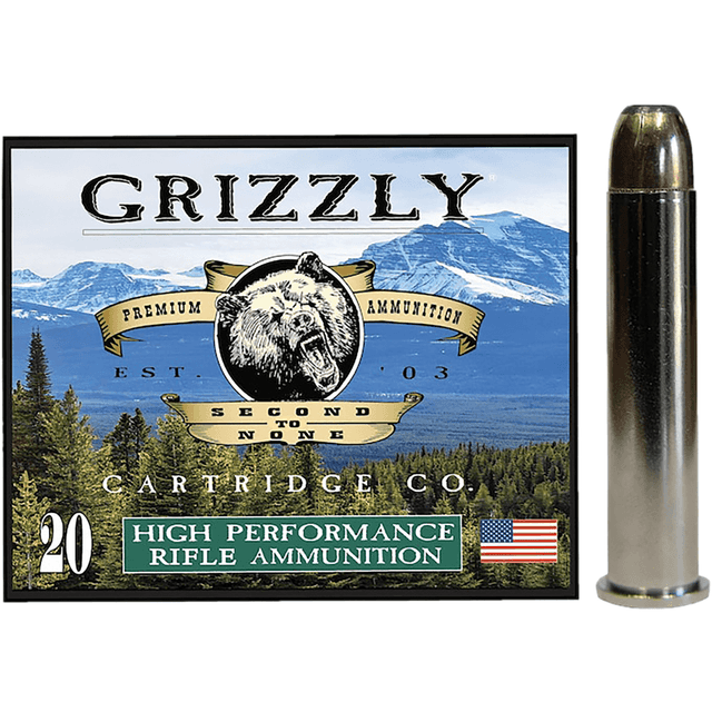 Grizzly Ammo Bonded Flat Point Ammo, +P 350gr 20 Per Box/10 Case 45-70Gov - GC45/70+P3 Grizzly Ammo Bonded Flat Point Ammo, +P 350gr 20 Per Box/10 Case 45-70Gov - GC45/70+P3