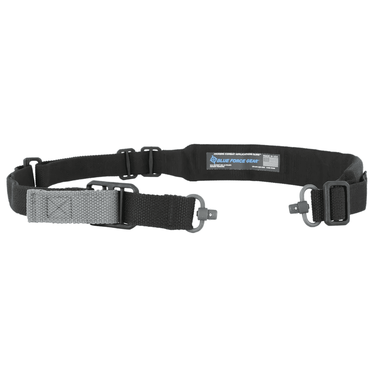 Blue Force Gear Vickers Push Button Padded Sling, Black Cordura 1.25" Webbing Rifle - VCASPB200AABK Blue Force Gear Vickers Push Button Padded Sling, Black Cordura 1.25" Webbing Rifle - VCASPB200AABK
