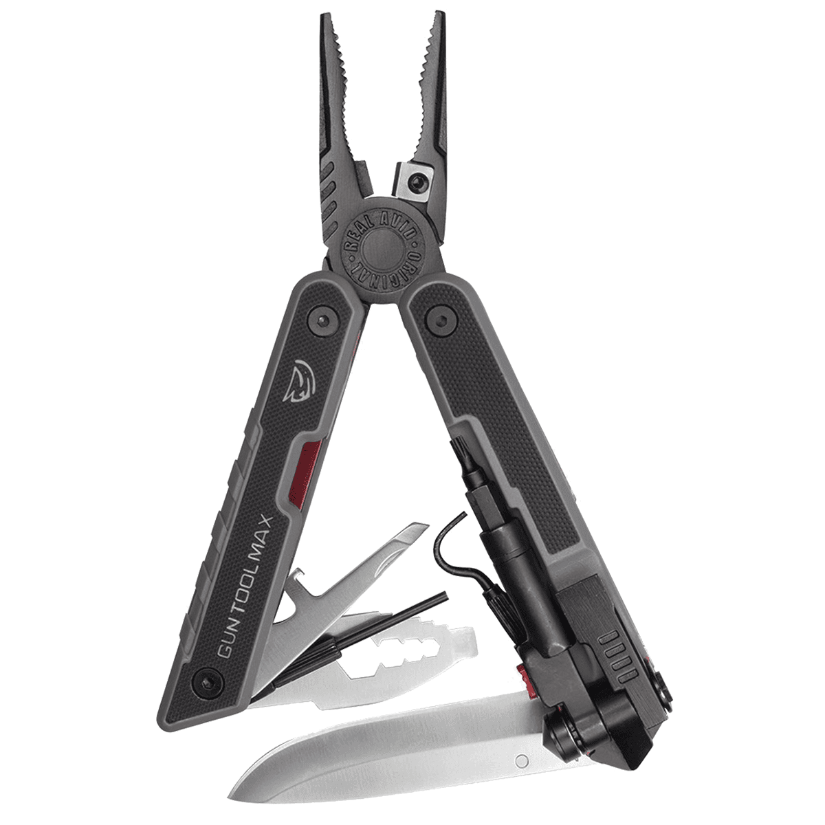 Real Avid AVGTMAX Gun Tool Max Black 3.25" 440 Stainless-Steel Plain G10 Black Handle Real Avid AVGTMAX Gun Tool Max Black 3.25" 440 Stainless-Steel Plain G10 Black Handle