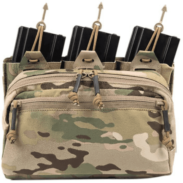 Blue Force Gear Low Profile General Purpose Pouch, Multi-Cam Elastic Ambidextrous 2 Compartments Zipper Closure - HWUPZ06MC Blue Force Gear Low Profile General Purpose Pouch, Multi-Cam Elastic Ambidextrous 2 Compartments Zipper Closure - HWUPZ06MC