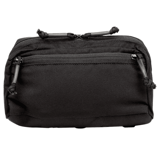 Blue Force Gear Low Profile General Purpose Pouch, Black Elastic Ambidextrous 2 Compartments Zipper Closure - HWUPZ06BK Blue Force Gear Low Profile General Purpose Pouch, Black Elastic Ambidextrous 2 Compartments Zipper Closure - HWUPZ06BK