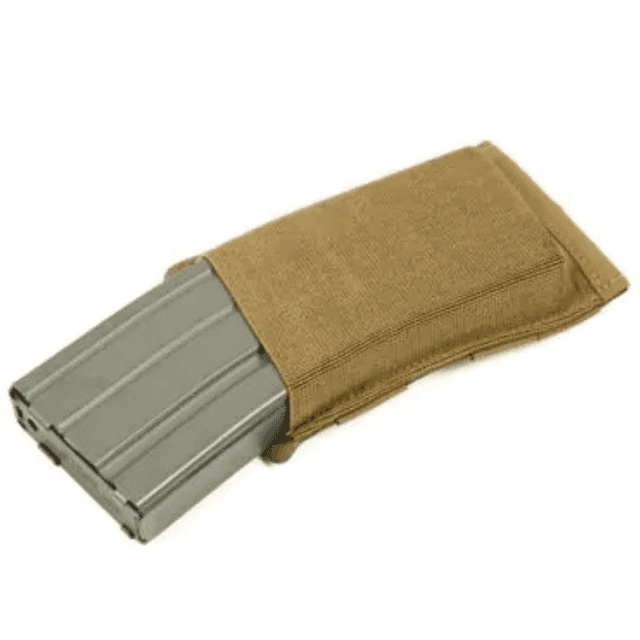 Blue Force Gear Ten-Speed Single Mag Pouch, Coyote Brown Cordura 1 Compartment Fits AR/M4 Mags or M16 mags (Polymer or Metal) - HWTSPM41CB Blue Force Gear Ten-Speed Single Mag Pouch, Coyote Brown Cordura 1 Compartment Fits AR/M4 Mags or M16 mags (Polymer or Metal) - HWTSPM41CB