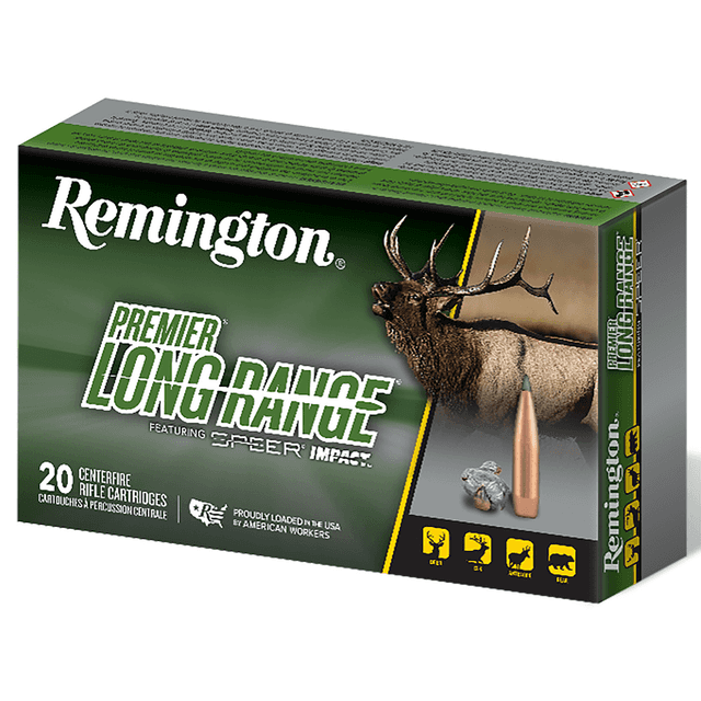 Remington Ammunition Premier Long Range Ammo, 175gr Speer Impact 20 Per Box/10 Case 7mm PRC - R28829 Remington Ammunition Premier Long Range Ammo, 175gr Speer Impact 20 Per Box/10 Case 7mm PRC - R28829