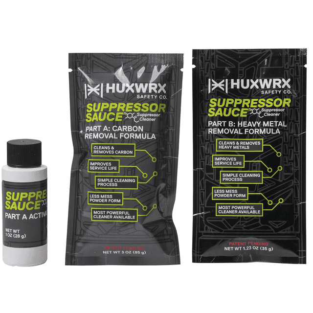 Huxwrx Suppressor Sauce Refill Kit, Odorless Cleaning 3 Piece - 3203 Huxwrx Suppressor Sauce Refill Kit, Odorless Cleaning 3 Piece - 3203