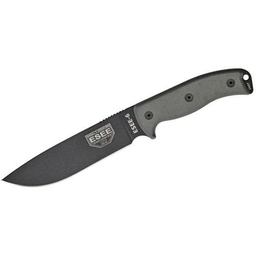 ESEE-6, Plain Edge Knife with Black Sheath ESEE-6, Plain Edge Knife with Black Sheath