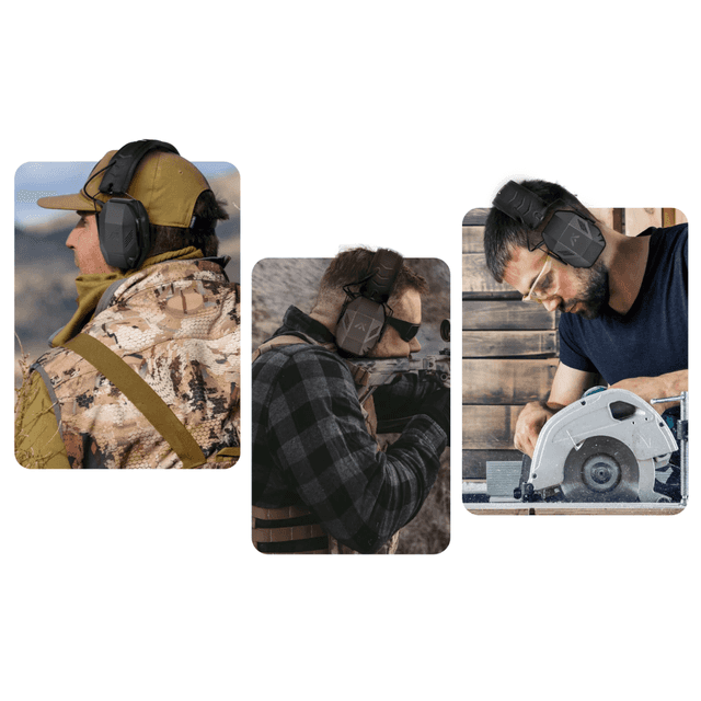 Axil MX Passive Ear Muffs, Black Over the Head 25-27 dB Sweat & Water Resistant - MXPASSE Axil MX Passive Ear Muffs, Black Over the Head 25-27 dB Sweat & Water Resistant - MXPASSE