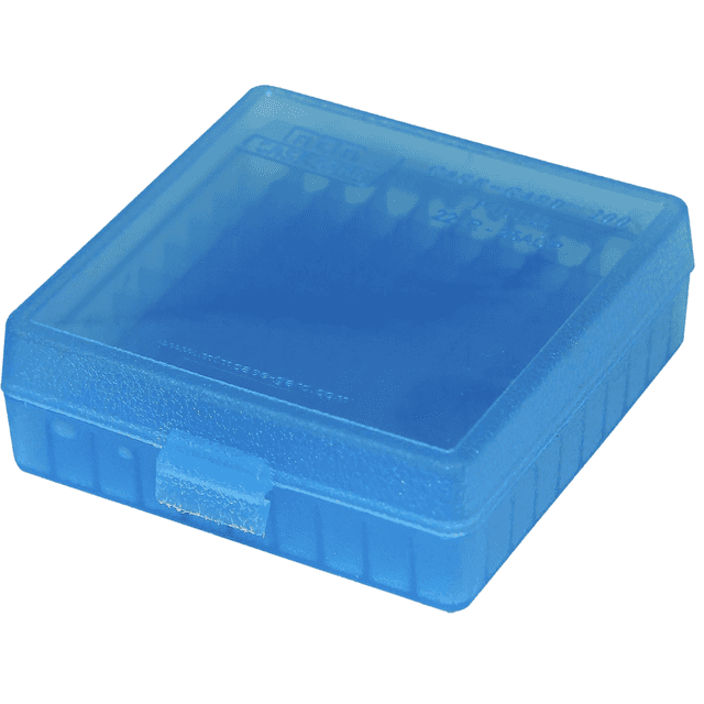 MTM Case-Gard Flip-Top Ammo Box, Blue 100rd 22 LR - P1002224 MTM Case-Gard Flip-Top Ammo Box, Blue 100rd 22 LR - P1002224