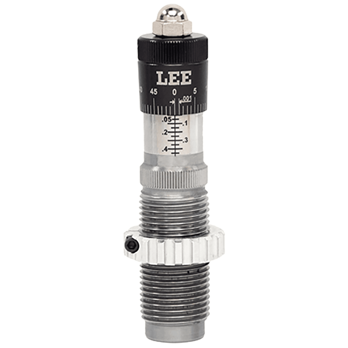 Lee Precision Micrometer Bullet Seating Die, Black/Clear 22-250 Rem Rifle Firearm - 92234 Lee Precision Micrometer Bullet Seating Die, Black/Clear 22-250 Rem Rifle Firearm - 92234