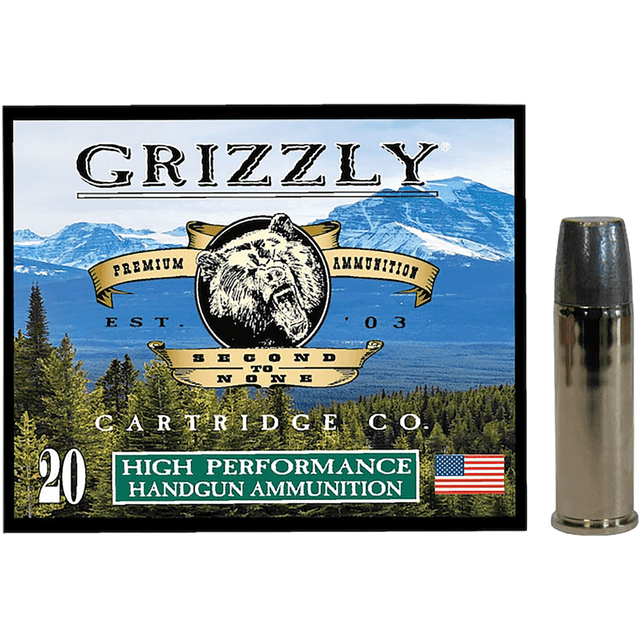 Grizzly Ammo Wide Long Nose Gas Check Ammo, 320gr 20 Per Box/10 Case 44 Mag - GC44M19 Grizzly Ammo Wide Long Nose Gas Check Ammo, 320gr 20 Per Box/10 Case 44 Mag - GC44M19