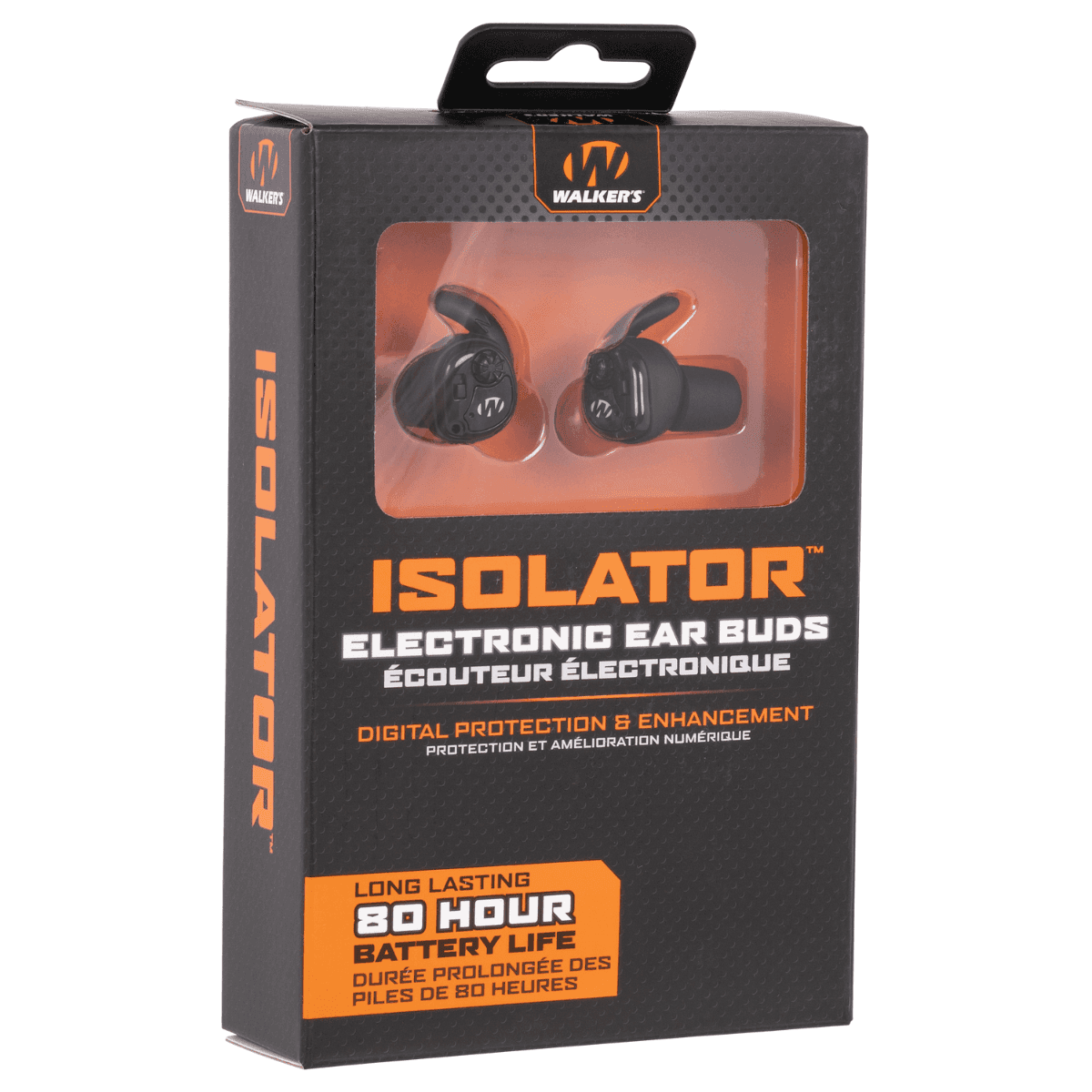 Walker's Isolator Earbuds, Black NRR 25 dB In The Ear - GWPISLR Walker's Isolator Earbuds, Black NRR 25 dB In The Ear - GWPISLR