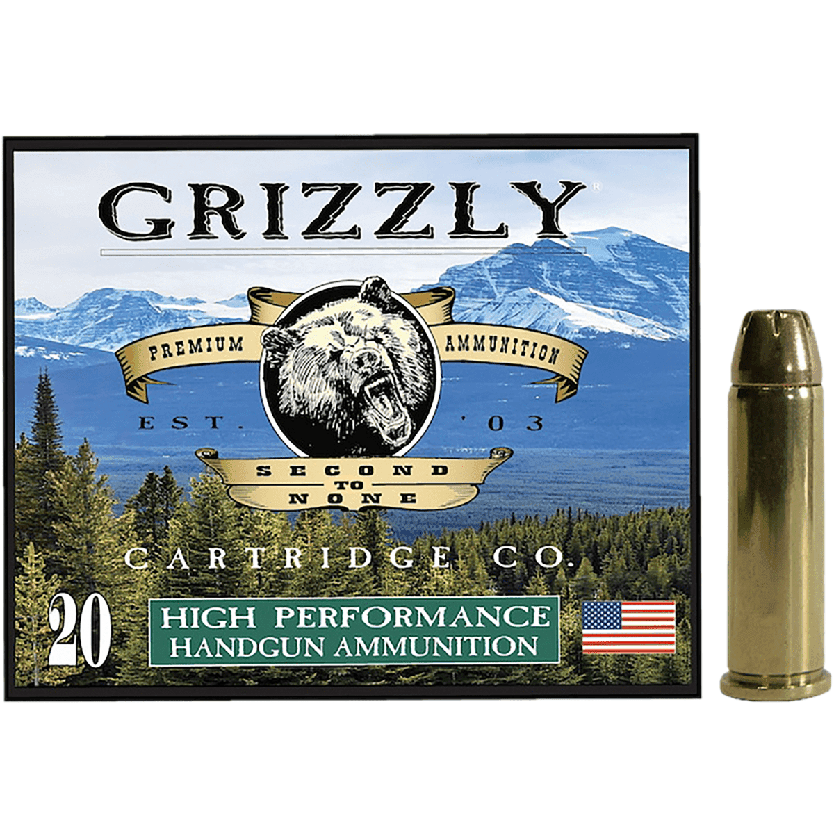 Grizzly Ammo Jacketed Hollow Point Ammo, +P 148gr 20 Per Box/10 Case 38 Special - GC38SP+P3 Grizzly Ammo Jacketed Hollow Point Ammo, +P 148gr 20 Per Box/10 Case 38 Special - GC38SP+P3