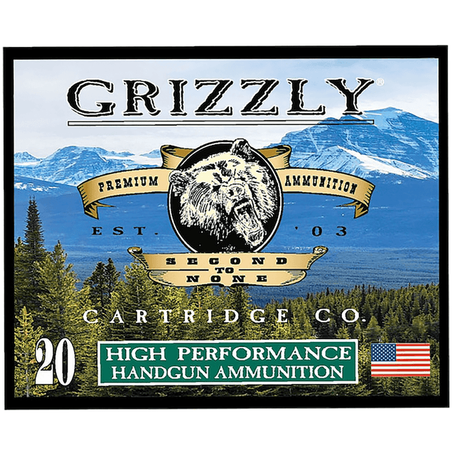 Grizzly Ammo Jacketed Hollow Point Ammo, +P 240gr 20 Per Box/10 Case 44 Mag - GC44M+P2 Grizzly Ammo Jacketed Hollow Point Ammo, +P 240gr 20 Per Box/10 Case 44 Mag - GC44M+P2