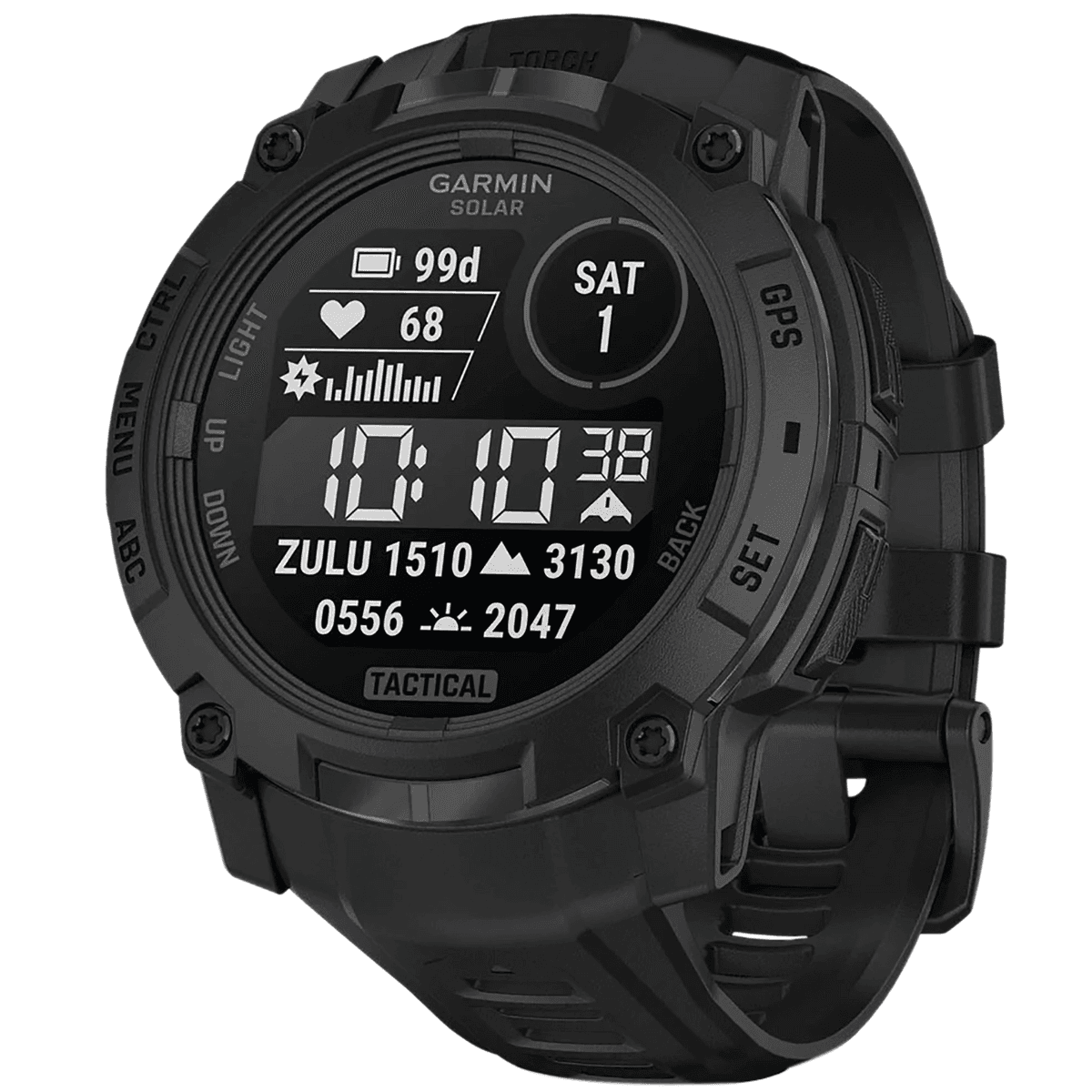 Garmin Instinct 3 Tactical Edition Watch, 50mm Black Band Sunlight-Visible/Transflective MIP Display Compatible w/ iPhone/Android - 0100293550 Garmin Instinct 3 Tactical Edition Watch, 50mm Black Band Sunlight-Visible/Transflective MIP Display Compatible w/ iPhone/Android - 0100293550