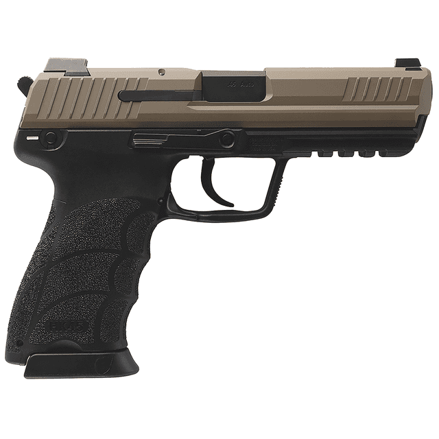 HK 81001208 HK45 V1 45 ACP 10+1 4.46" Black Polygonal Rifled Barrel, Flat Dark Earth Pistol HK 81001208 HK45 V1 45 ACP 10+1 4.46" Black Polygonal Rifled Barrel, Flat Dark Earth Pistol
