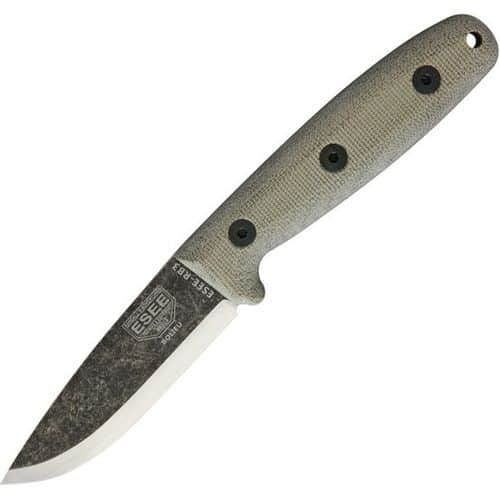 ESEE RB3-JRE Micarta Handle Reuben Bolieu 8.13" Fixed Knife w/ Drop Blade ESEE RB3-JRE Micarta Handle Reuben Bolieu 8.13" Fixed Knife w/ Drop Blade
