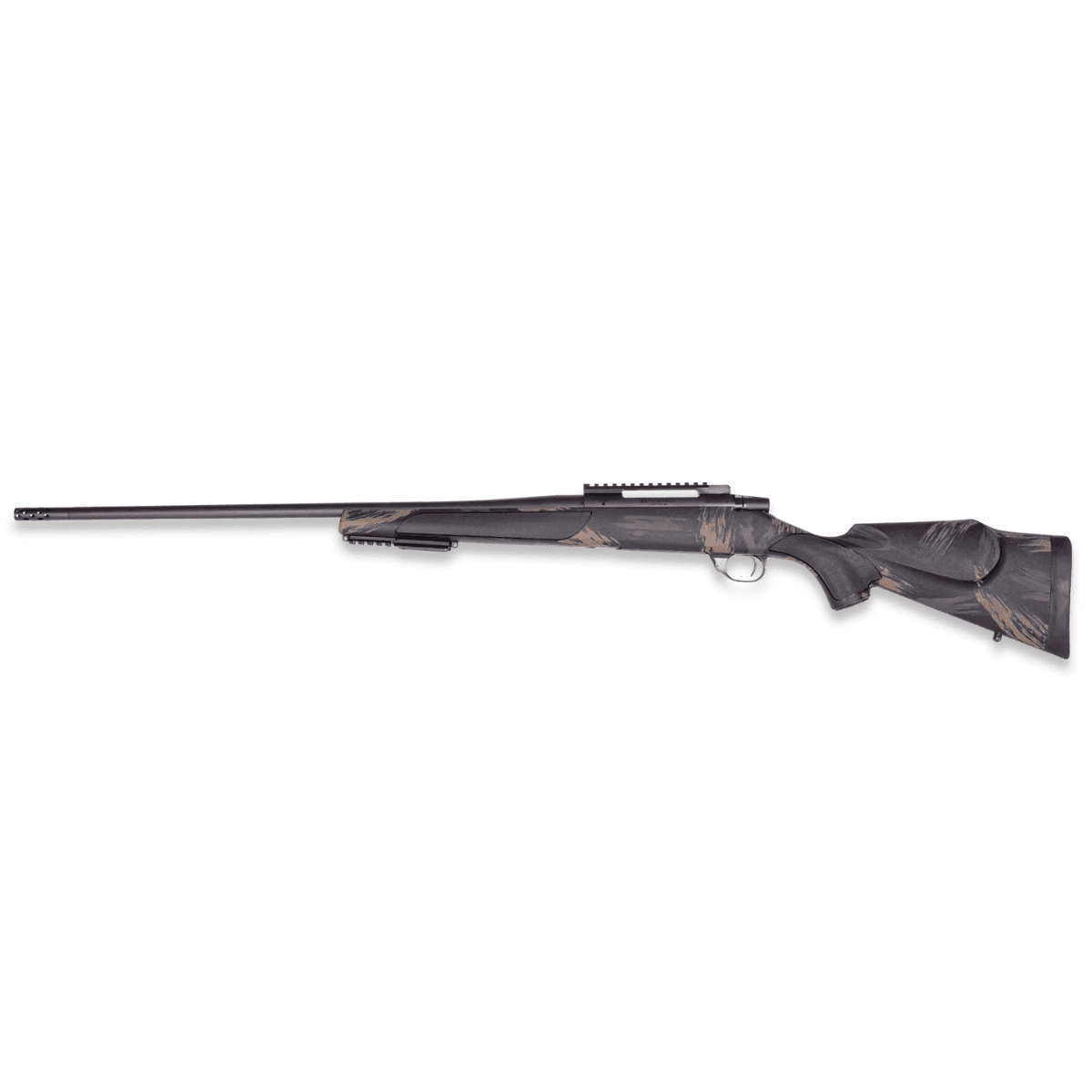 Weatherby Vanguard Black Hills Rifle, 24" Cold Hammer-Forged Threaded Barrel Match-Grade Trigger Synthetic Stock 257 Wthby Mag - VBS257WR6B Weatherby Vanguard Black Hills Rifle, 24" Cold Hammer-Forged Threaded Barrel Match-Grade Trigger Synthetic Stock 257 Wthby Mag - VBS257WR6B