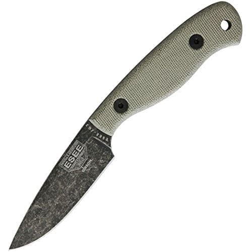 ESEE JG3-JRE Micarta Handle James Gibson 7.63" Fixed Knife w/ Drop Blade ESEE JG3-JRE Micarta Handle James Gibson 7.63" Fixed Knife w/ Drop Blade