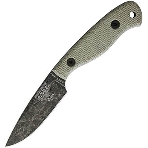 ESEE JG3-JRE Micarta Handle James Gibson 7.63" Fixed Knife w/ Drop Blade ESEE JG3-JRE Micarta Handle James Gibson 7.63" Fixed Knife w/ Drop Blade