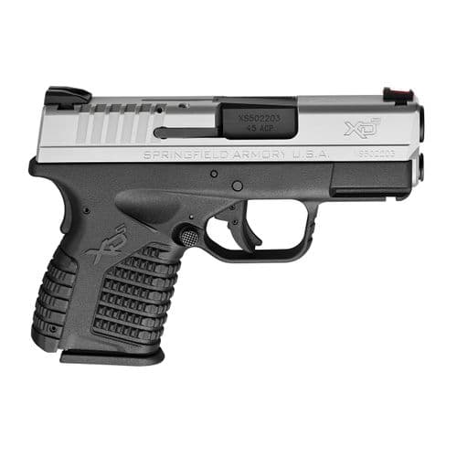 Springfield Armory XDS, 45ACP, 3.3" Barrel, Polymer Frame, Bi Tone Finish, Fiber Optic Front Sight, 6Rd Springfield Armory XDS, 45ACP, 3.3" Barrel, Polymer Frame, Bi Tone Finish, Fiber Optic Front Sight, 6Rd