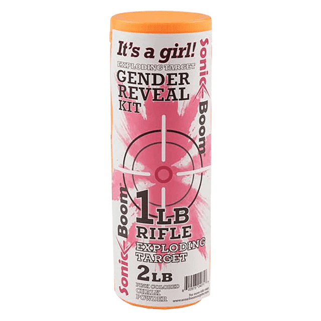 Sonic Boom/jerent SBTGRGIRL Gender Reveal Kit Rifle Firearm 1 lb Girl Sonic Boom/jerent SBTGRGIRL Gender Reveal Kit Rifle Firearm 1 lb Girl