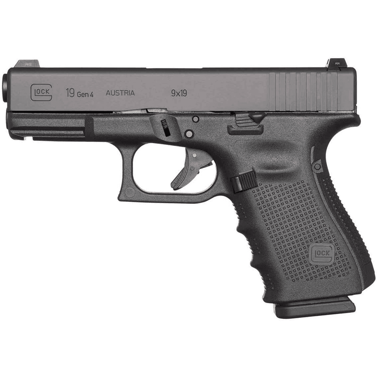 Glock UG1950713 G19 Gen4 Compact 9mm Luger 15+1 4.02" Pistol Glock UG1950713 G19 Gen4 Compact 9mm Luger 15+1 4.02" Pistol